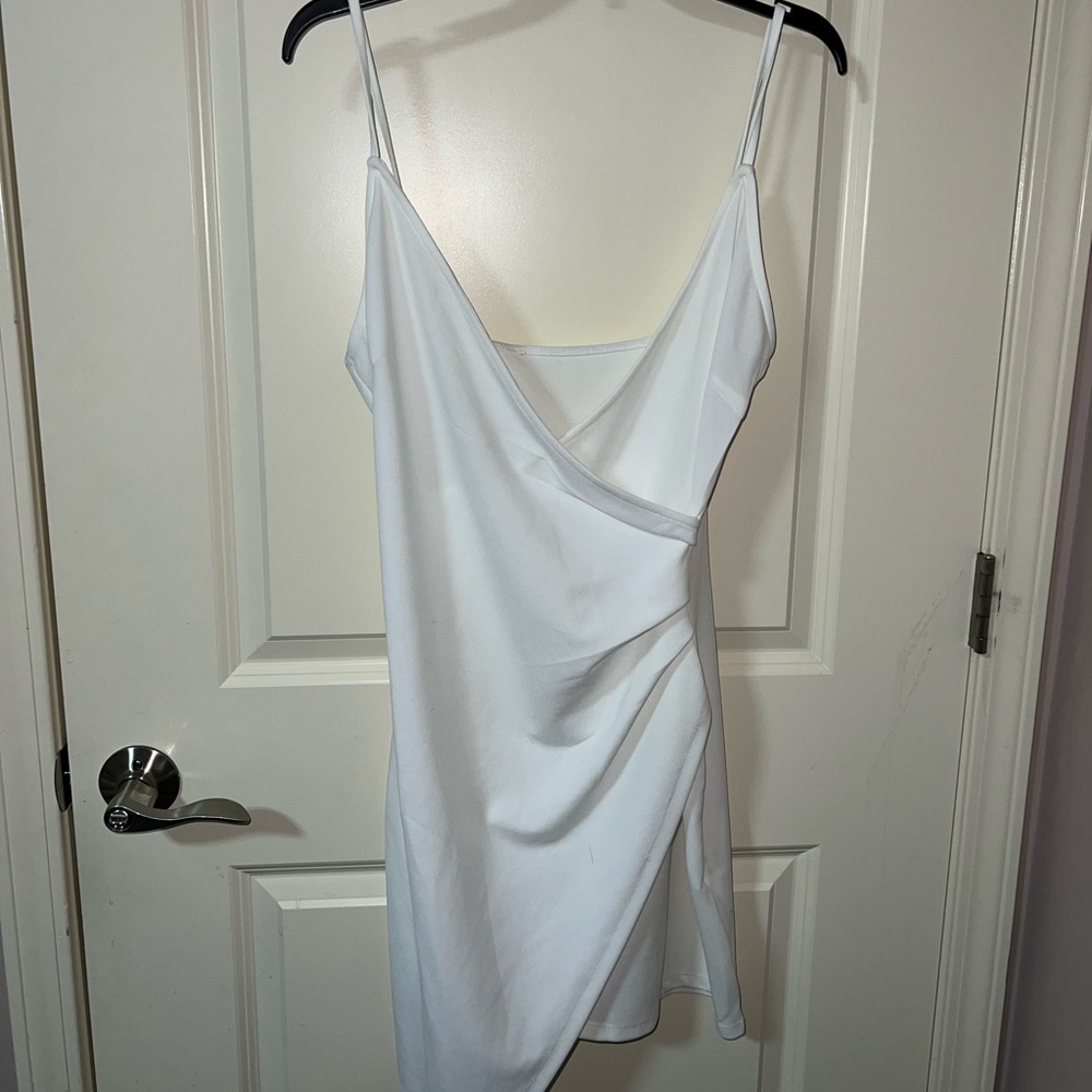 White Wrap dress